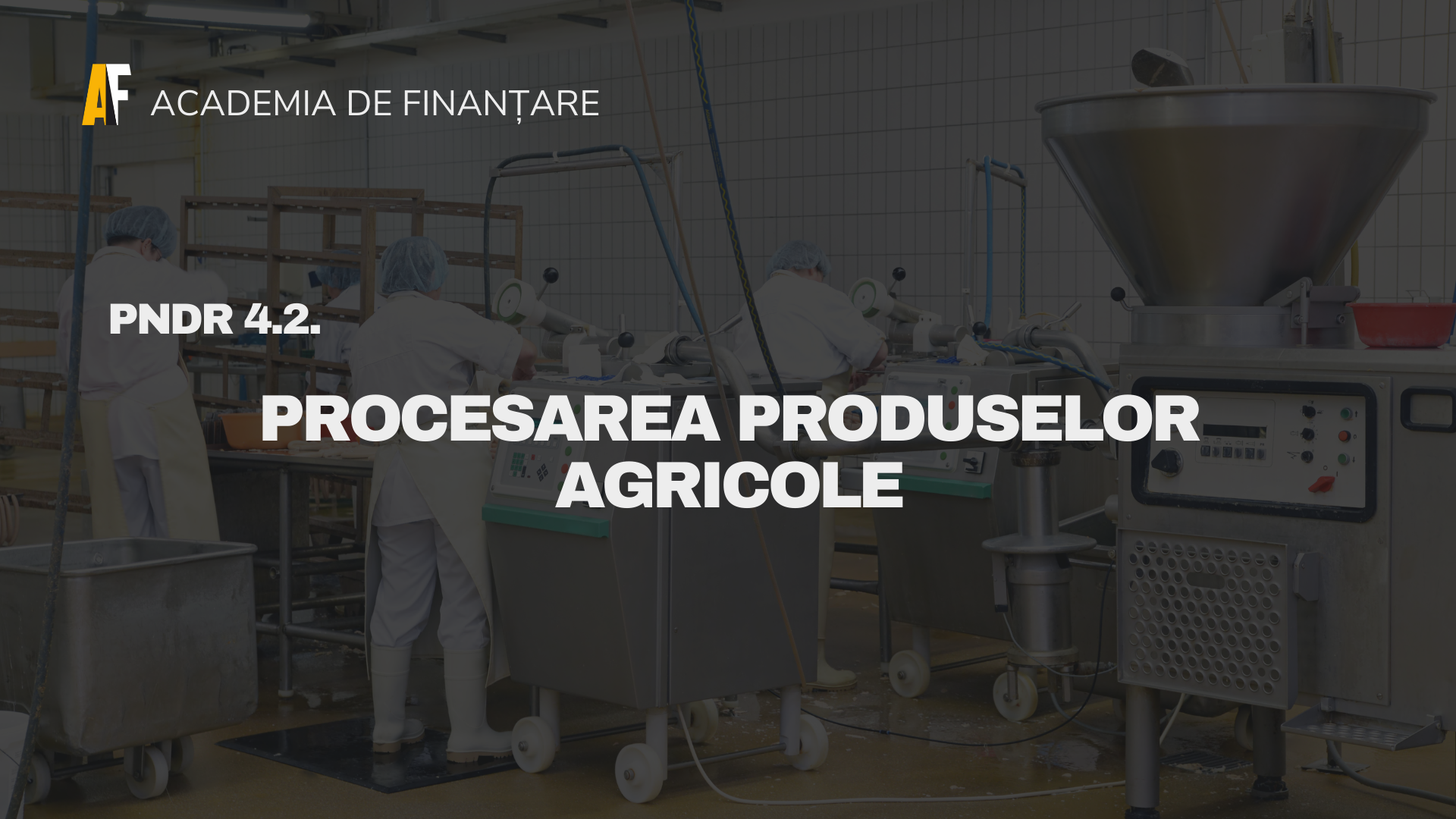 PNDR 4.2 Procesarea produselor agricole