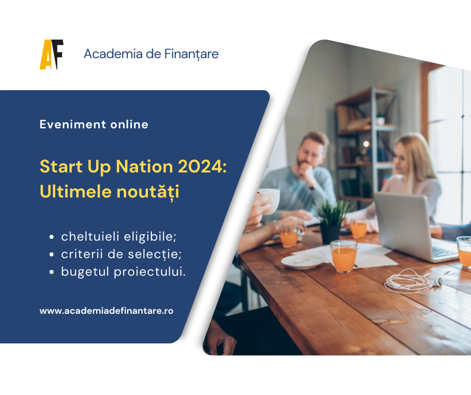 eveniment online Start Up Nation 2024 Ultimele noutăți